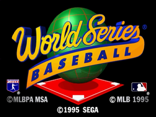 World Series Baseball title screen for Sega Saturn